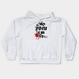 Is my ride ok? (black text) Kids Hoodie